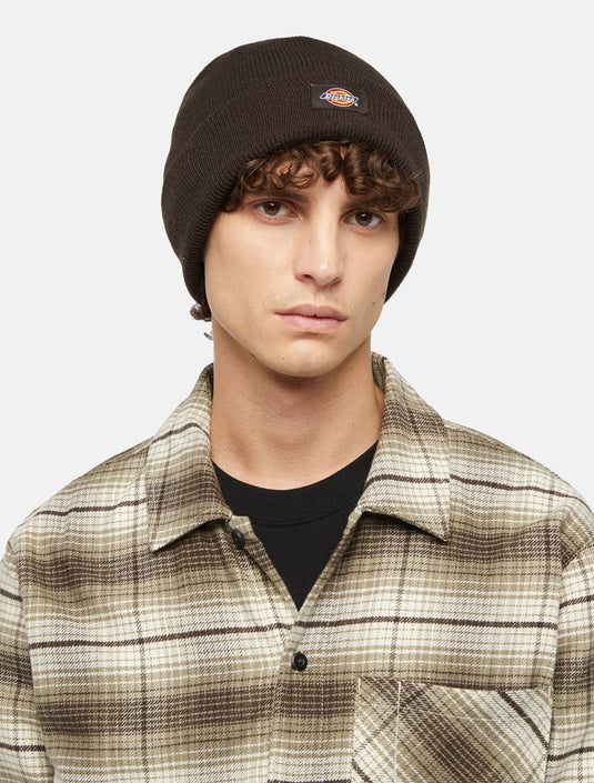 Dickies Unisex Gibsland Beanie Dark Brown DK0A4X7K0DB