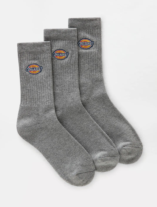 Dickies Unisex Valley Grove Socks (3 Pack) Grey Melange DK0A4X82GYM