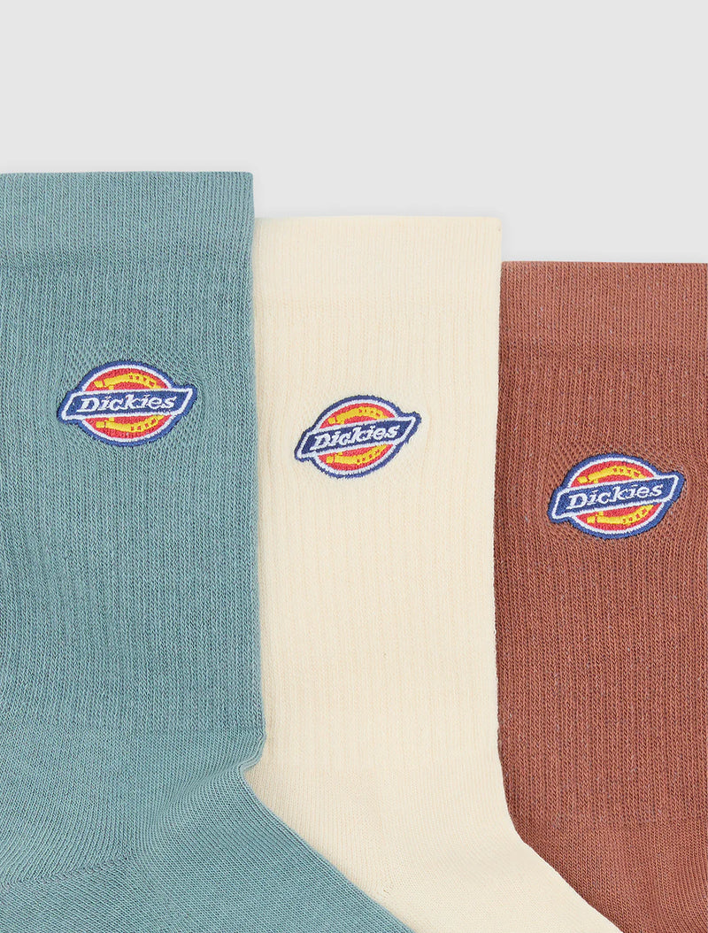 Load image into Gallery viewer, Dickies Unisex Valley Grove Socks (3 Pack) Stormy Sea DK0A4X82L37
