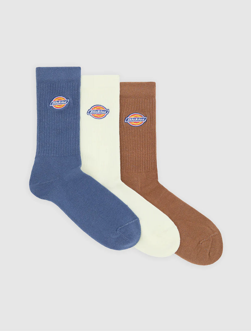 Load image into Gallery viewer, Dickies Unisex Valley Grove Socks (3 Pack) Retro Indigo DK0A4X82RI2
