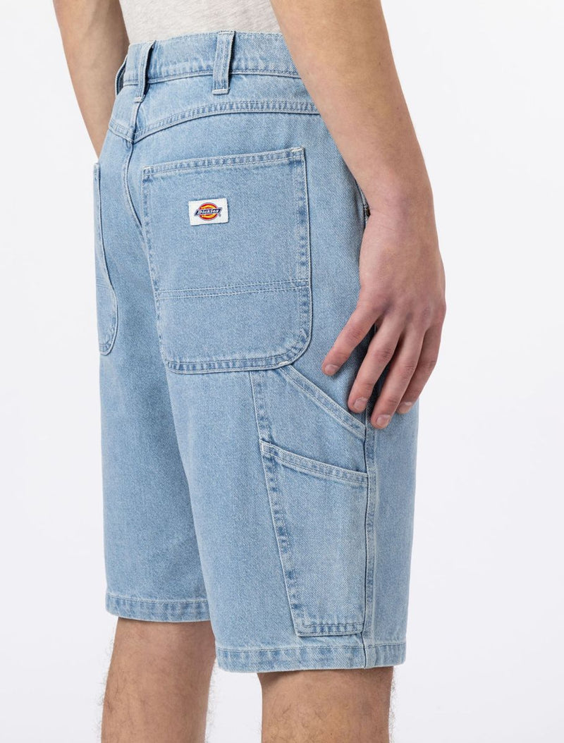 Load image into Gallery viewer, Dickies Men's Garyville Denim Fit Relaxed Shorts Vintage Blue DK0A4XCKC151
