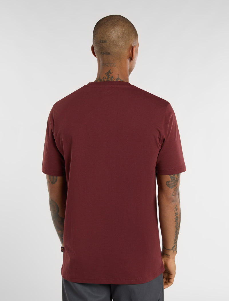 Load image into Gallery viewer, Dickies Men&#39;s Mapleton Light Weight T-shirt Burgundy DK0A4XDBL161
