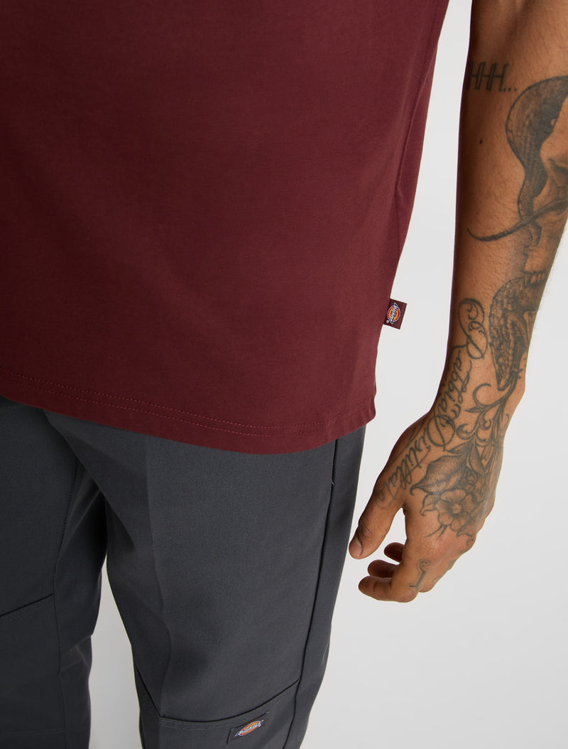 Load image into Gallery viewer, Dickies Men&#39;s Mapleton Light Weight T-shirt Burgundy DK0A4XDBL161
