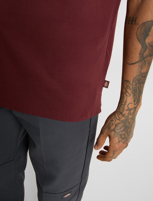 Dickies Men's Mapleton Light Weight T-shirt Burgundy DK0A4XDBL161