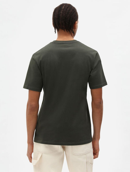 Dickies Men's Mapleton Short-Sleeve T-Shirt Olive Green DK0A4XDB0GX1