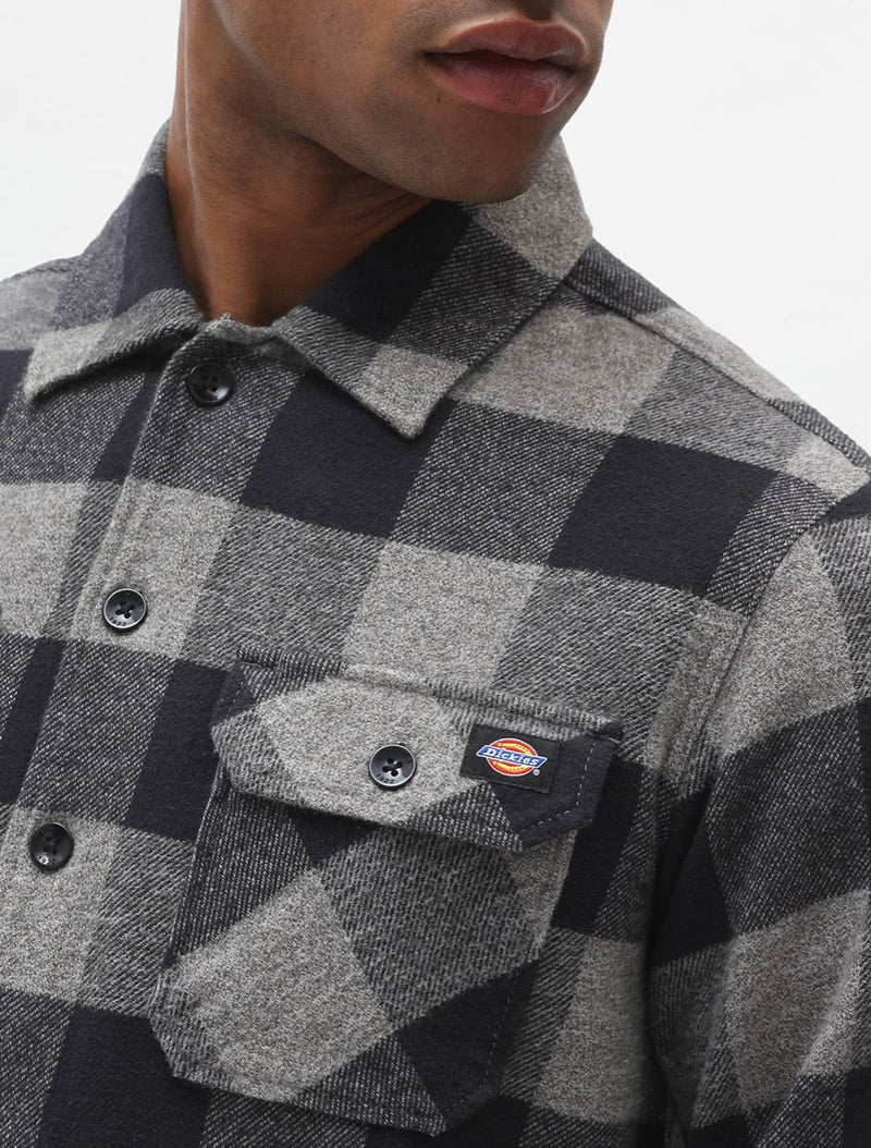 Load image into Gallery viewer, Dickies Men&#39;s Sacramento Shirt Grey Melange DK0A4XDZGYM
