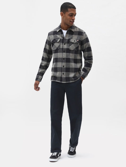 Dickies Men's Sacramento Shirt Grey Melange DK0A4XDZGYM