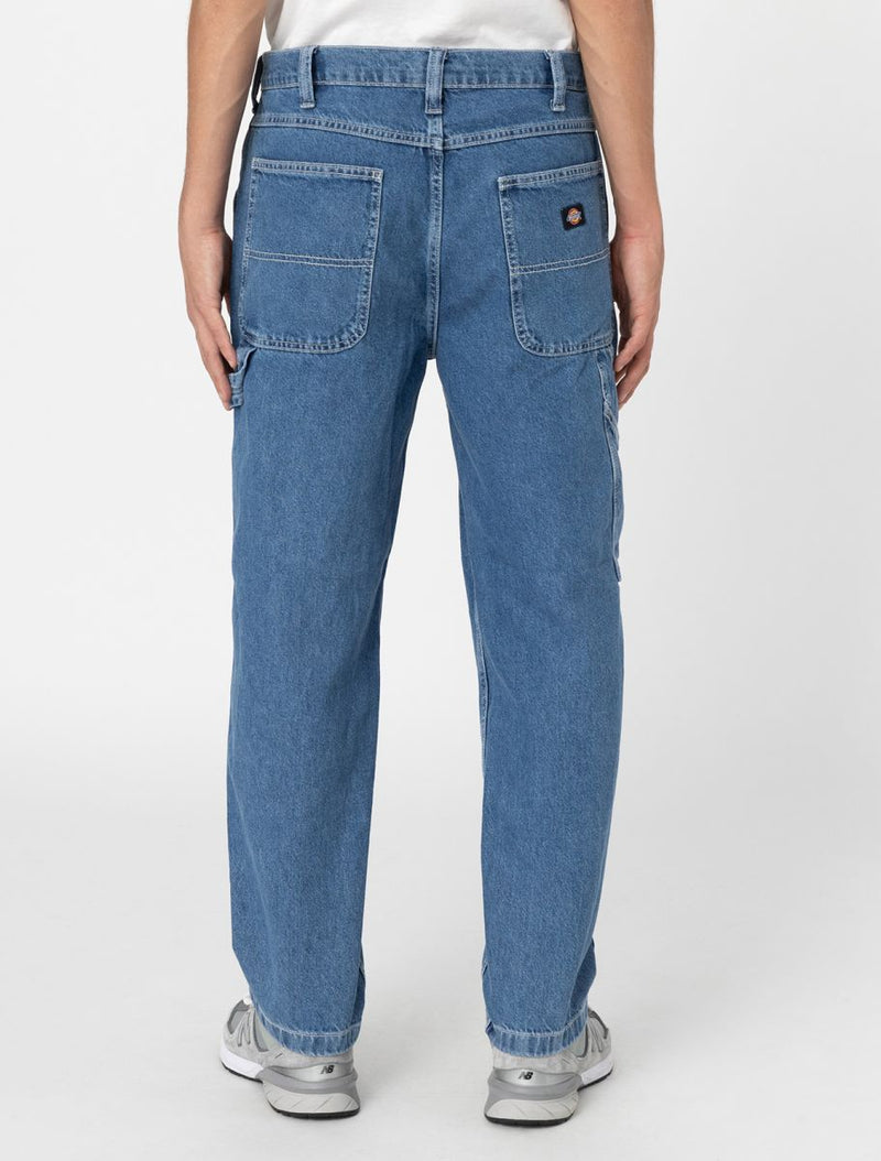 Load image into Gallery viewer, Dickies Men&#39;s Garyville Regular Tapered Carpenter Pants Classic Blue DK0A4XECCLB
