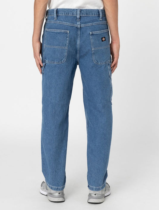 Dickies Men's Garyville Regular Tapered Carpenter Pants Classic Blue DK0A4XECCLB