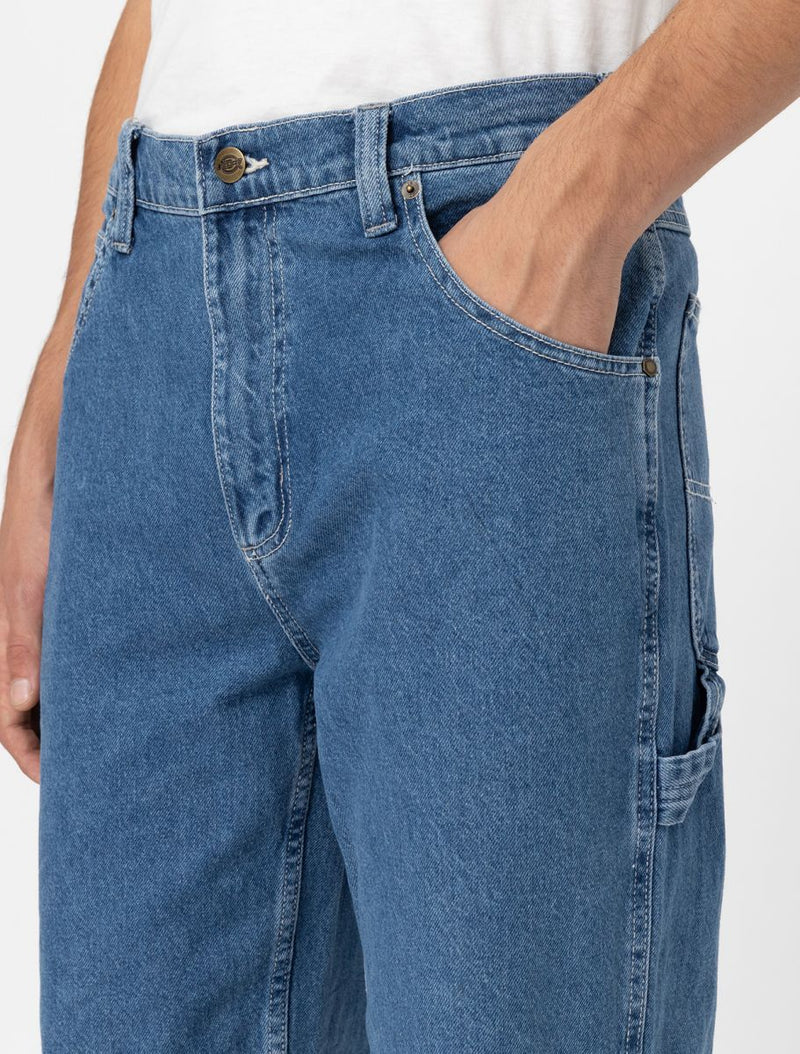 Load image into Gallery viewer, Dickies Men&#39;s Garyville Regular Tapered Carpenter Pants Classic Blue DK0A4XECCLB
