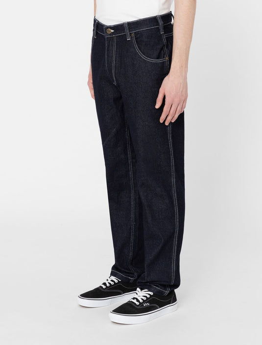 Dickies Men's Garyville Regular Tapered Carpenter Jeans Rinsed DK0A4XECRIN