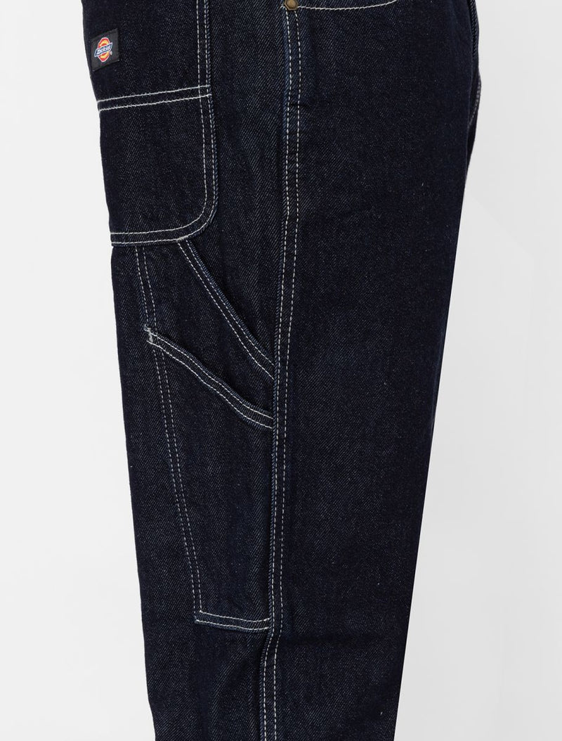 Load image into Gallery viewer, Dickies Men&#39;s Garyville Regular Tapered Carpenter Jeans Rinsed DK0A4XECRIN
