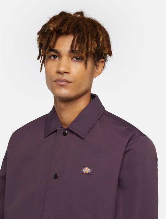 Dickies Men's Oakport Coach Jacket Plum DK0A4XEWJ561
