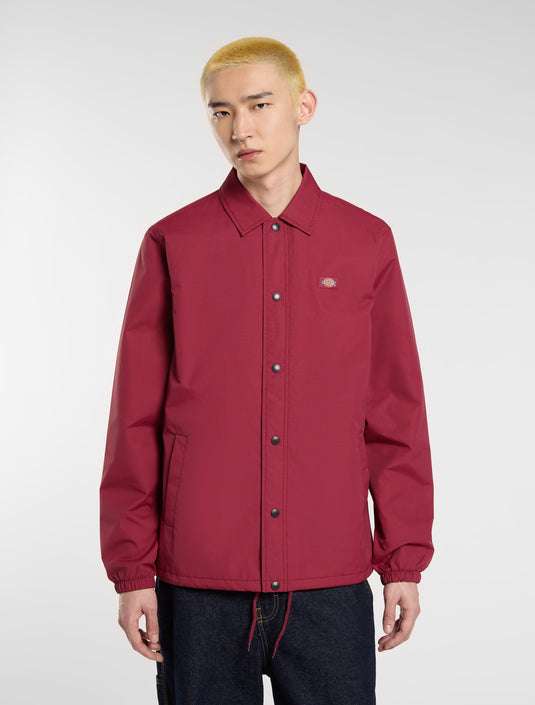 Dickies Men's Oakport Coach Jacket Brick Red DK0A4XEWK74