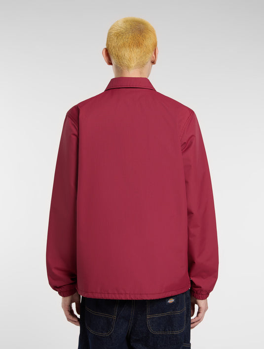Dickies Men's Oakport Coach Jacket Brick Red DK0A4XEWK74