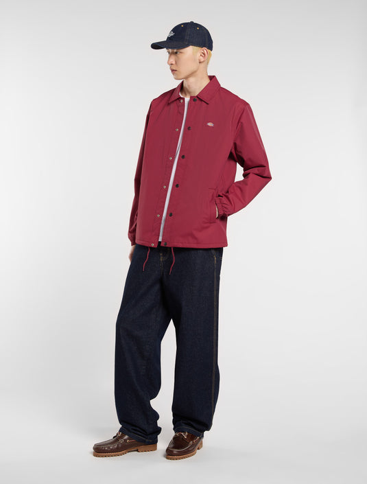 Dickies Men's Oakport Coach Jacket Brick Red DK0A4XEWK74