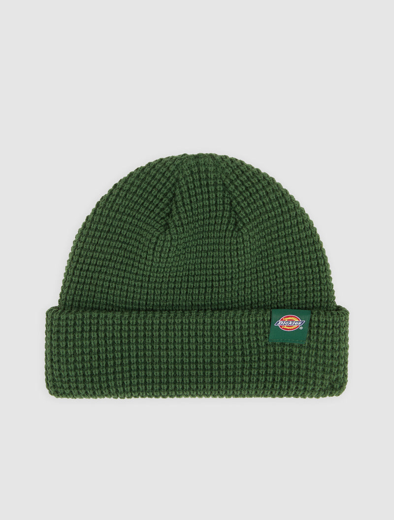 Load image into Gallery viewer, Dickies Unisex Woodworth Waffle Cap Pine DK0A4XFDPIN
