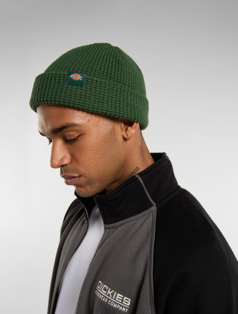 Load image into Gallery viewer, Dickies Unisex Woodworth Waffle Cap Pine DK0A4XFDPIN
