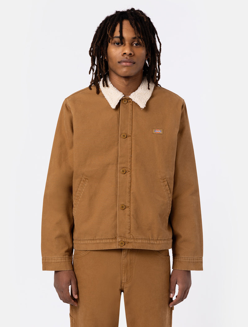 Load image into Gallery viewer, Dickies Duck Canvas Deck Jacket Stone Washed Brown Duck DK0A4XFYC411
