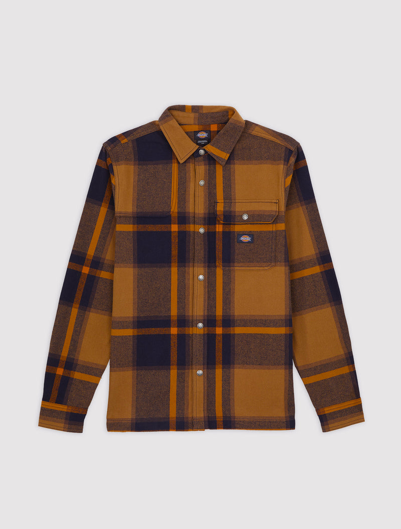 Load image into Gallery viewer, Dickies Men&#39;s Nimmons Long Sleeve Shirt Dark Blue DK0A4XGUL18
