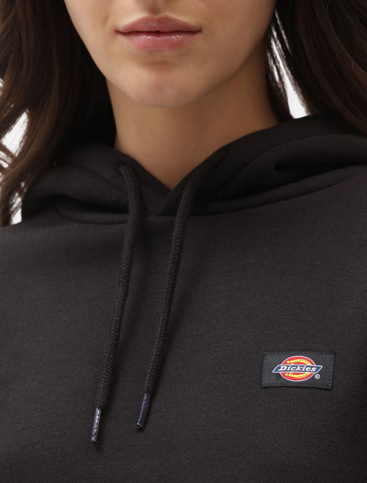 Dickies Women's Oakport Cropped Hoodie Black DK0A4XJTBLK1
