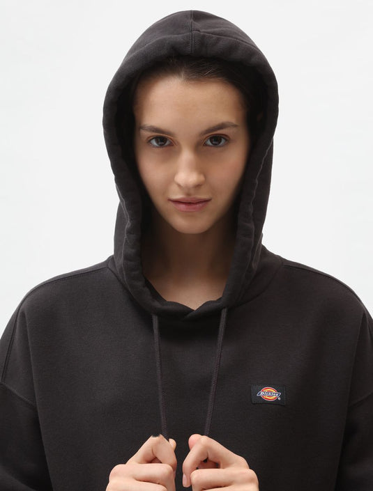 Dickies Women's Oakport Cropped Hoodie Black DK0A4XJTBLK1