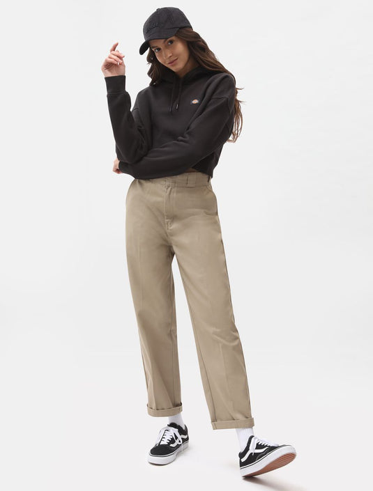 Dickies Women's Oakport Cropped Hoodie Black DK0A4XJTBLK1