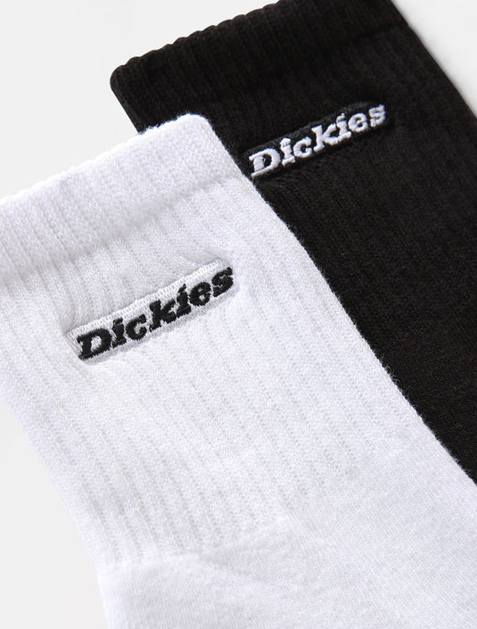 Dickies Unisex New Carlyss Socks Black/White DK0A4XJYBLW