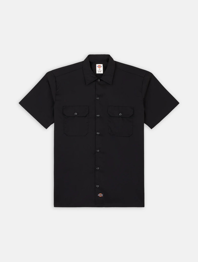Load image into Gallery viewer, Dickies Men's Short Sleeve Work Shirt Black DK0A4XK7BLK
