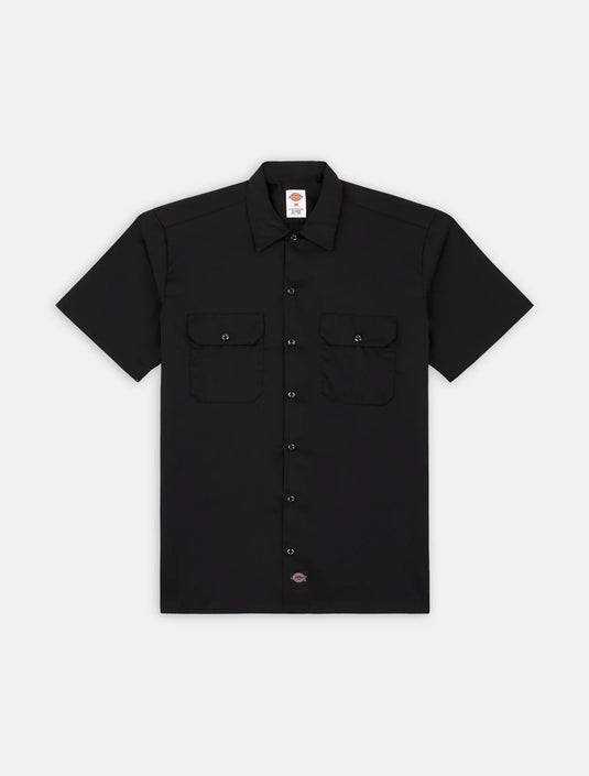 Dickies Men's Short Sleeve Work Shirt Black DK0A4XK7BLK