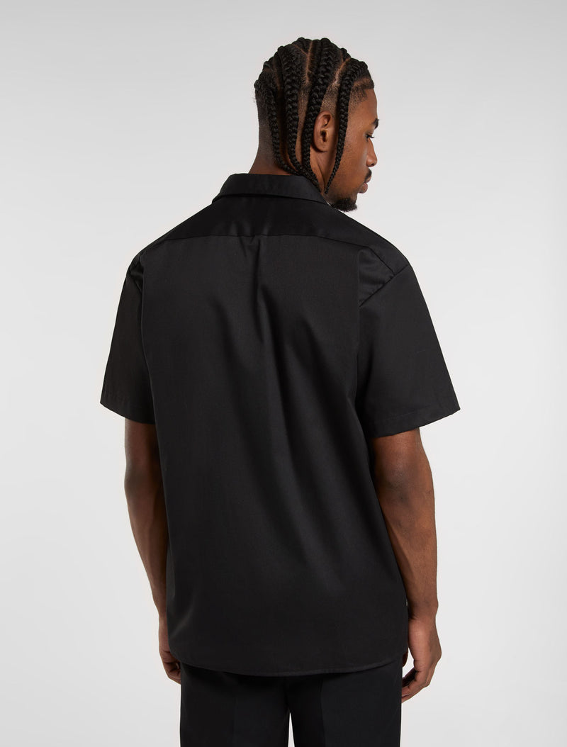 Load image into Gallery viewer, Dickies Men&#39;s Work Shirt Sleeve Shirt Black DK0A4XK7BLK
