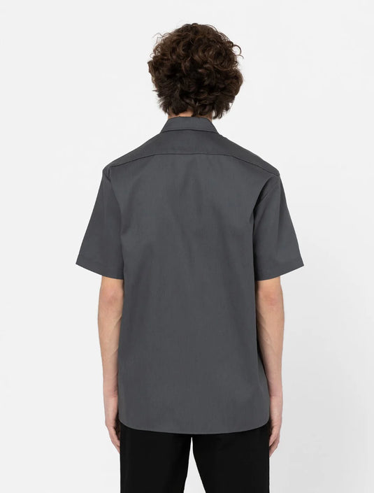 Dickies Men's Short Sleeve Work Shirt Coal Grey DK0A4XK7CH0