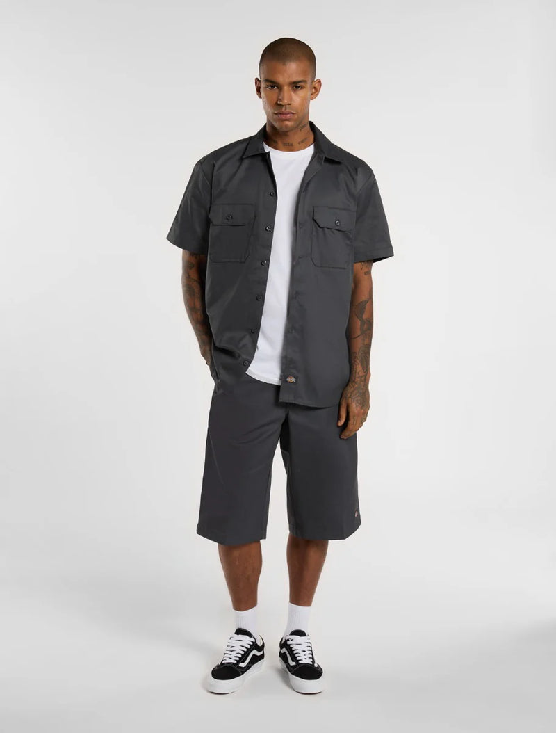 Load image into Gallery viewer, Dickies Men's Short Sleeve Work Shirt Coal Grey DK0A4XK7CH0
