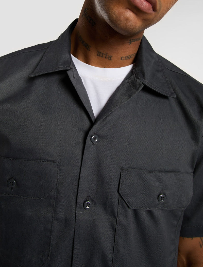 Load image into Gallery viewer, Dickies Men's Short Sleeve Work Shirt Coal Grey DK0A4XK7CH0
