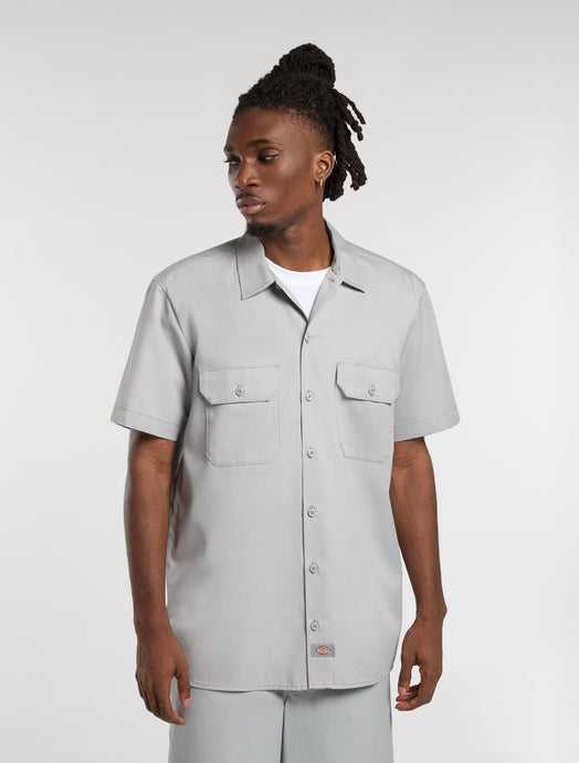 Dickies Men's Work Shirt Sleeve Shirt Ultimate Gray DK0A4XK7D06