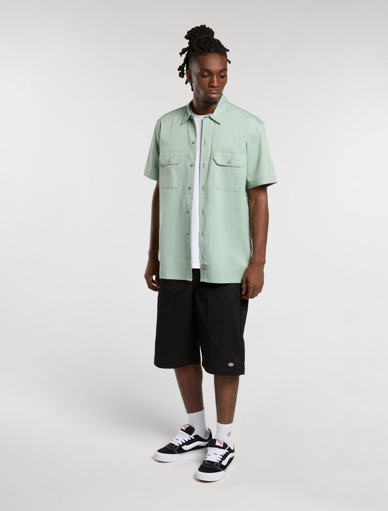 Load image into Gallery viewer, Dickies Men&#39;s Work Shirt Sleeve Shirt Iceberg DK0A4XK7K36
