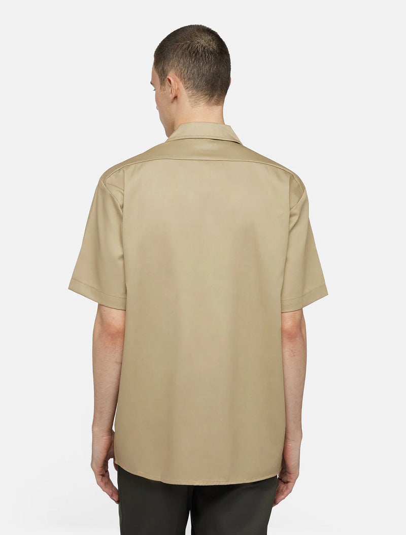 Load image into Gallery viewer, Dickies Men's Short Sleeve Work Shirt Khaki DK0A4XK7KHK
