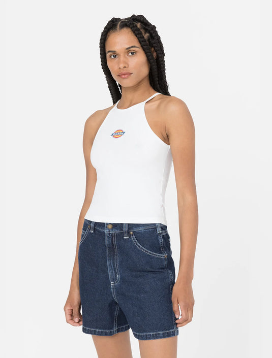 Dickies Women's Chain Lake Vest Tank Top White DK0A4XNPWHX1