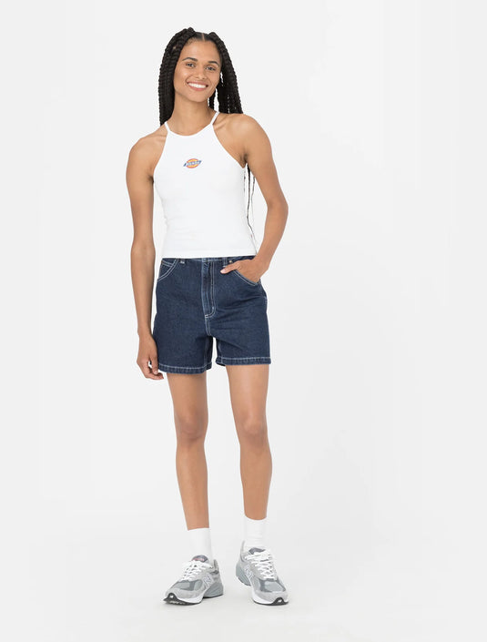 Dickies Women's Chain Lake Vest Tank Top White DK0A4XNPWHX1