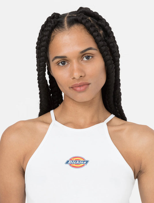 Dickies Women's Chain Lake Vest Tank Top White DK0A4XNPWHX1