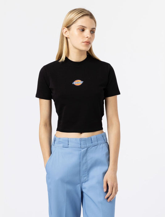 Dickies Women's Maple Valley Short Sleeve T-Shirt Black DK0A4XPOBLK1