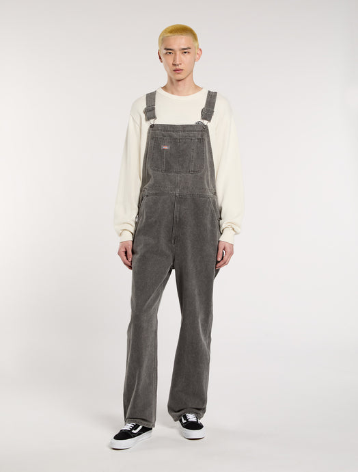 Dickies Men's Regular Denim Classic Bib Grey DK0A4XYAL22