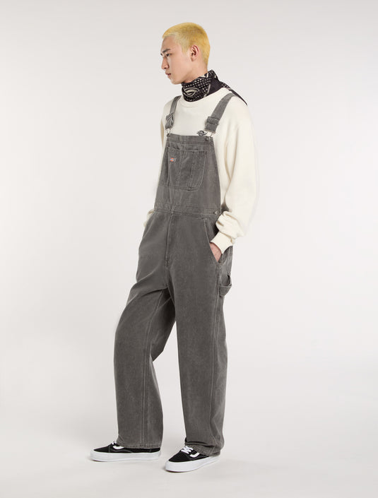 Dickies Men's Regular Denim Classic Bib Grey DK0A4XYAL22