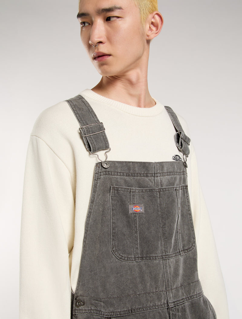 Load image into Gallery viewer, Dickies Men&#39;s Regular Denim Classic Bib Grey DK0A4XYAL22
