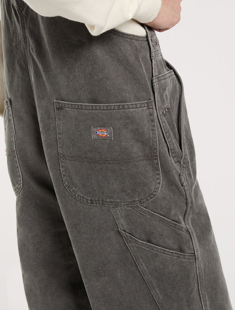 Load image into Gallery viewer, Dickies Men&#39;s Regular Denim Classic Bib Grey DK0A4XYAL22
