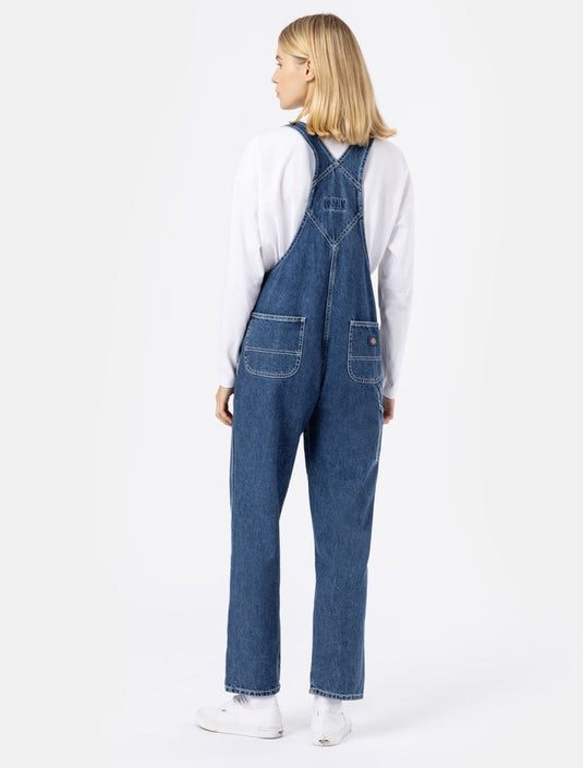 Dickies Women's Denim Classic Bib Classic Blue DK0A4XYCCLB