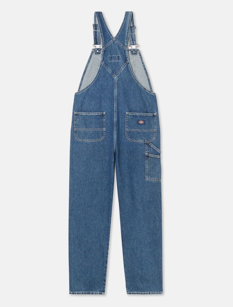 Load image into Gallery viewer, Dickies Women&#39;s Denim Classic Bib Classic Blue DK0A4XYCCLB
