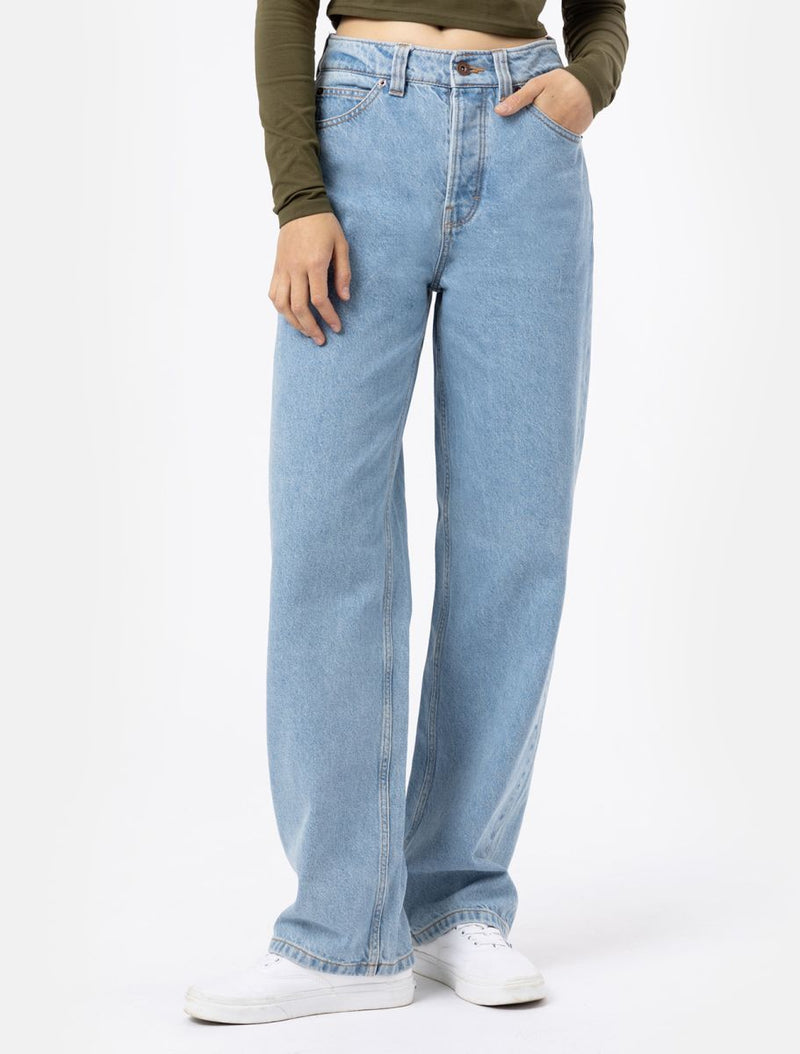 Load image into Gallery viewer, Dickies Women&#39;s Thomasville Denim Trousers Vintage Blue DK0A4XYLC151
