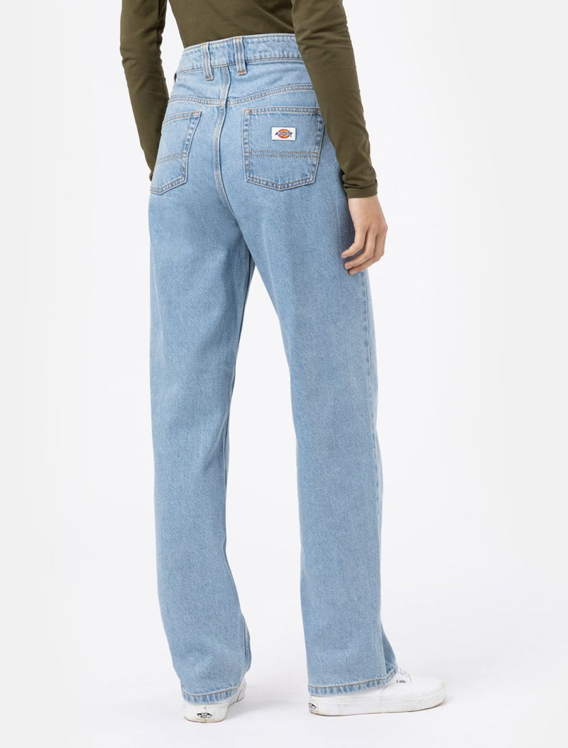 Load image into Gallery viewer, Dickies Women&#39;s Thomasville Denim Trousers Vintage Blue DK0A4XYLC151
