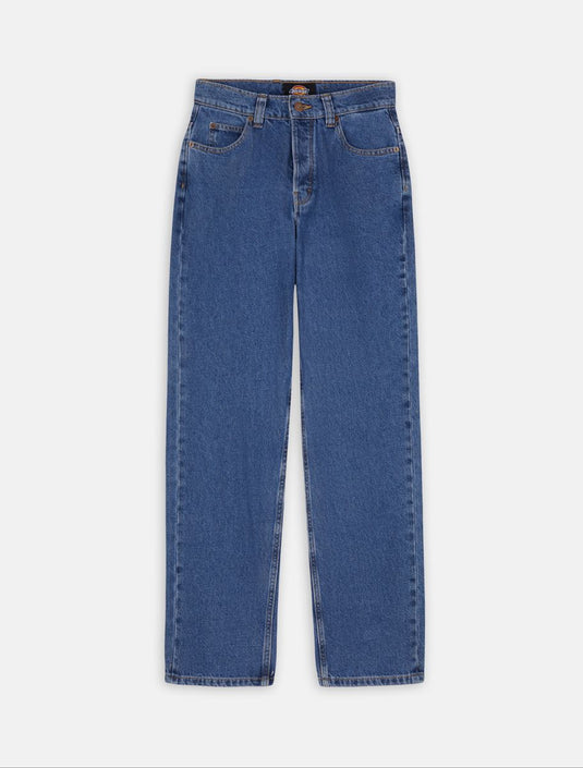 Dickies Women's Thomasville Denim Trousers Classic Blue DK0A4XYLCLB1